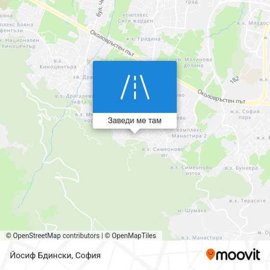 Йосиф Бдински карта