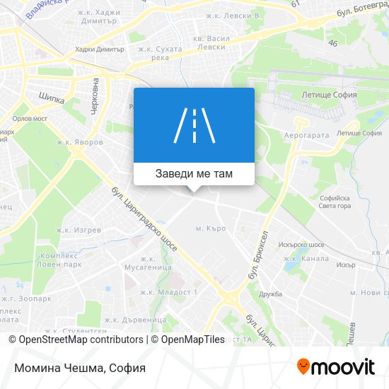 Момина Чешма карта