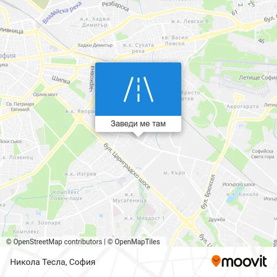 Никола Тесла карта