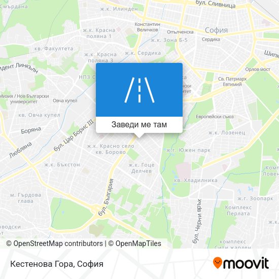 Кестенова Гора карта