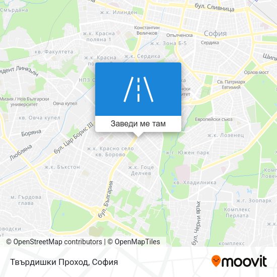 Твърдишки Проход карта
