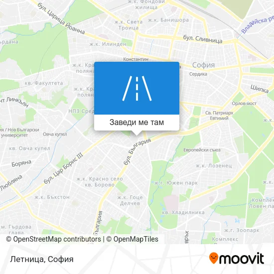 Летница карта