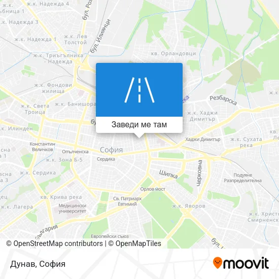 Дунав карта