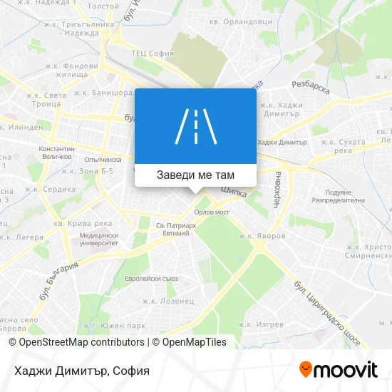 Хаджи Димитър карта