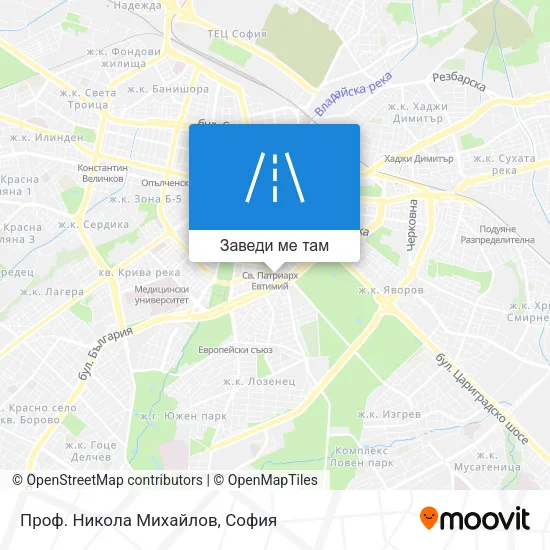 Проф. Никола Михайлов карта