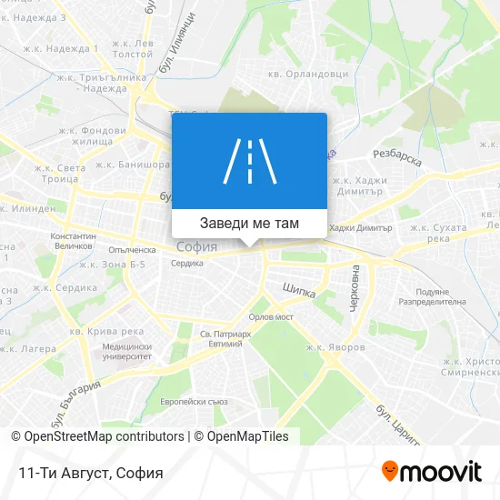 11-Ти Август карта