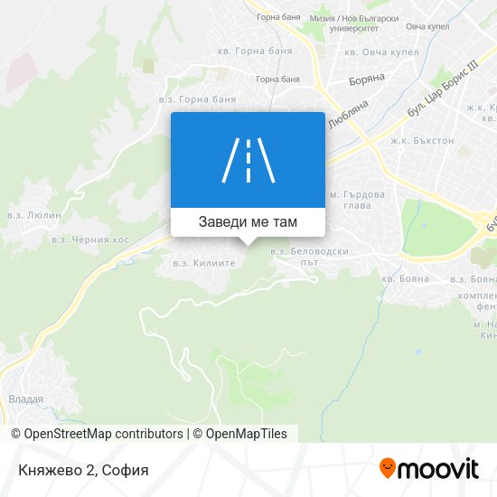 Княжево 2 карта