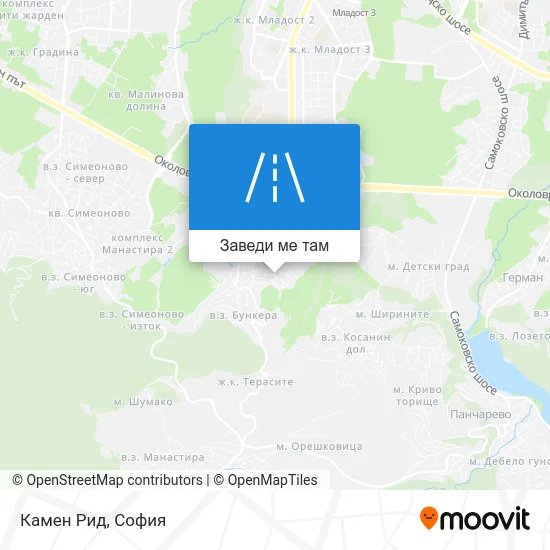 Камен Рид карта