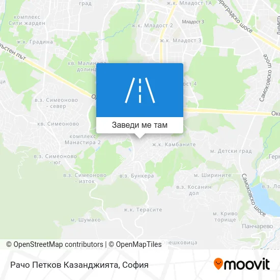 Рачо Петков Казанджията карта