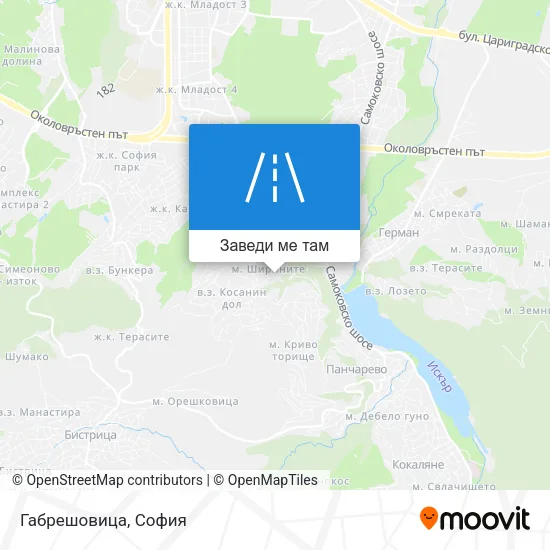 Габрешовица карта