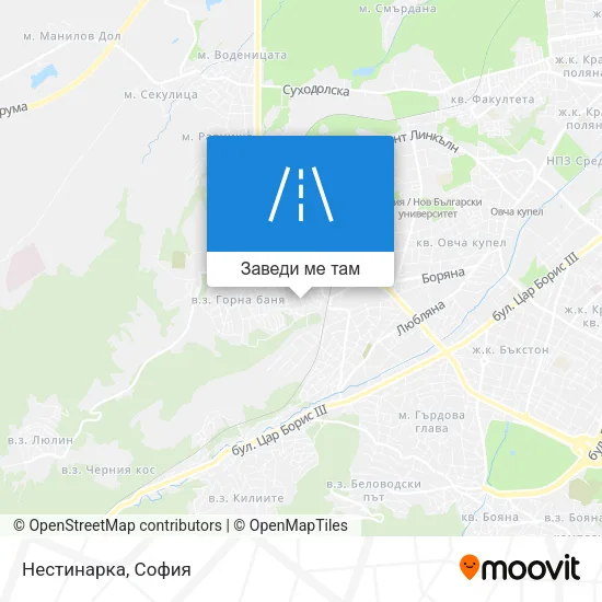 Нестинарка карта