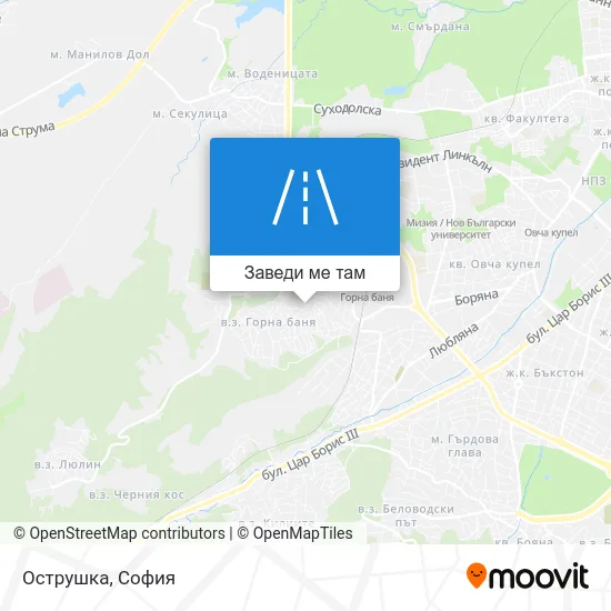 Острушка карта