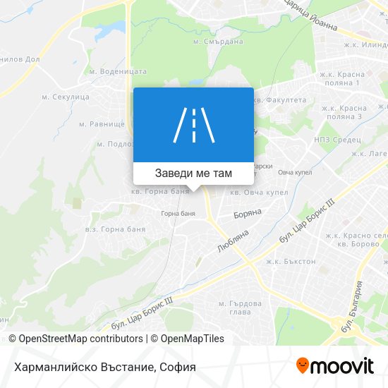 Харманлийско Въстание карта