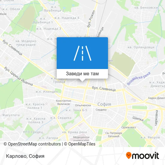 Карлово карта