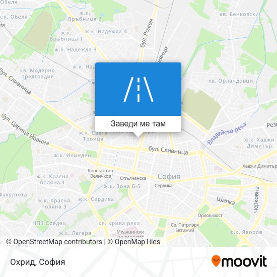 Охрид карта