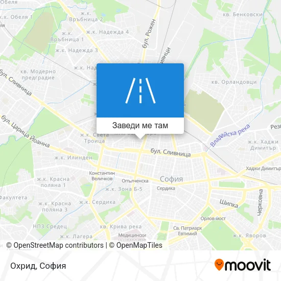 Охрид карта