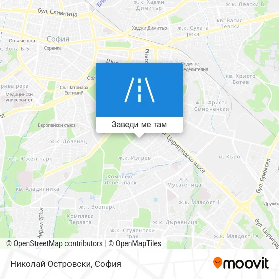 Николай Островски карта