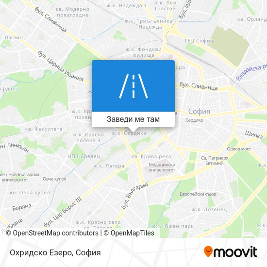 Охридско Езеро карта