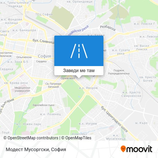 Модест Мусоргски карта