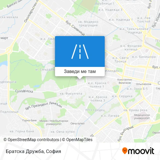 Братска Дружба карта