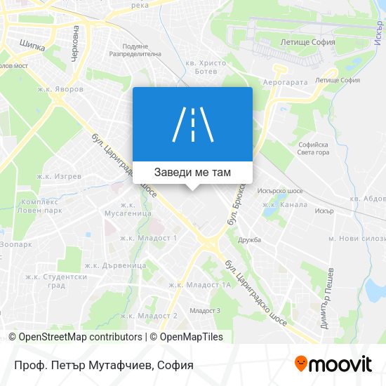 Проф. Петър Мутафчиев карта