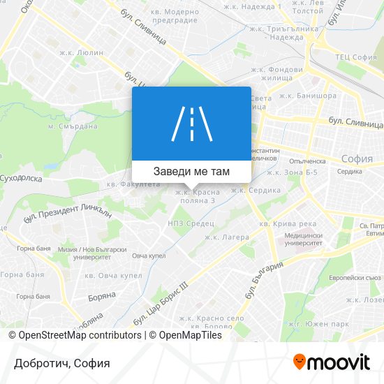 Добротич карта