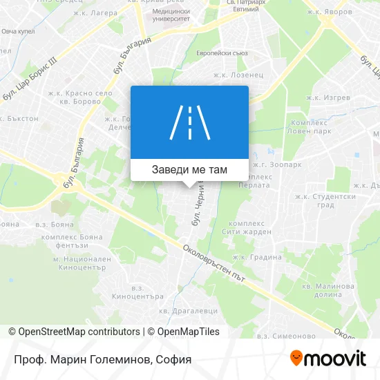 Проф. Марин Големинов карта