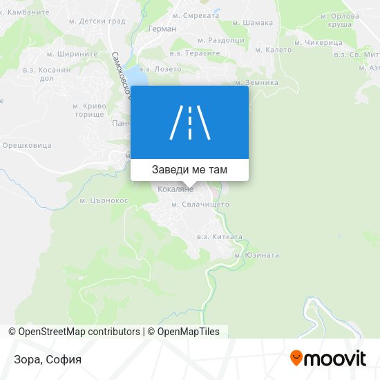 Зора карта