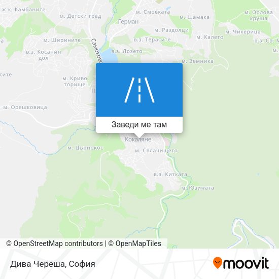 Дива Череша карта