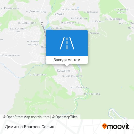 Димитър Благоев карта