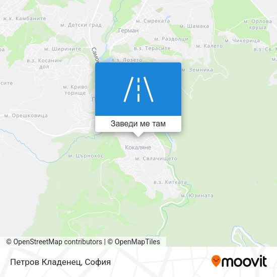 Петров Кладенец карта