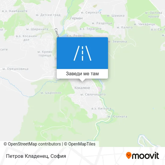 Петров Кладенец карта
