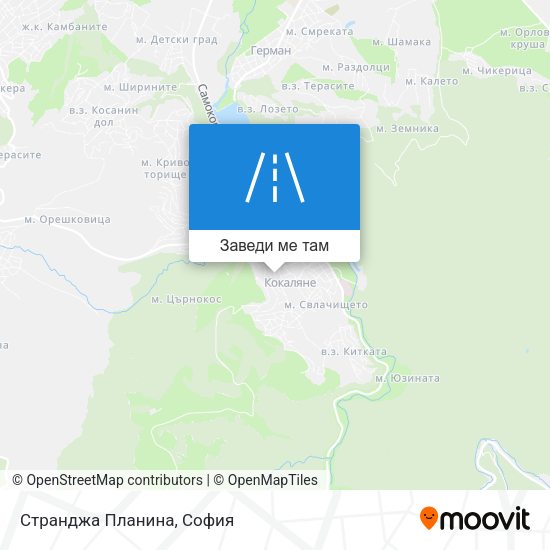 Странджа Планина карта