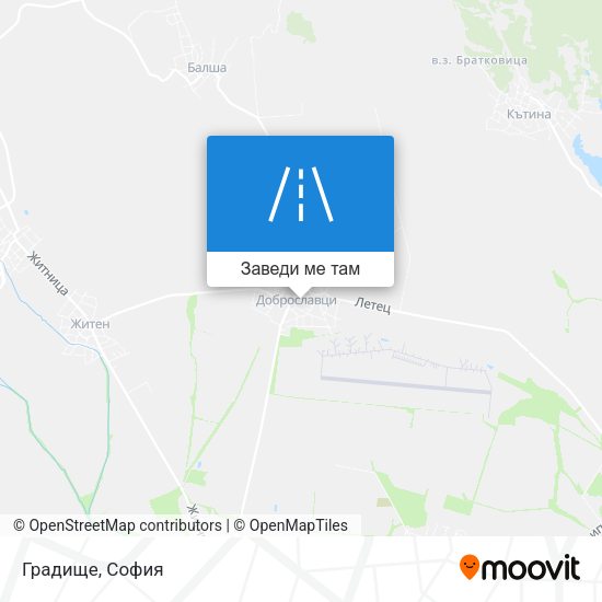 Градище карта
