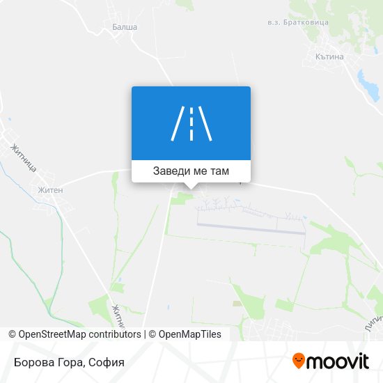 Борова Гора карта