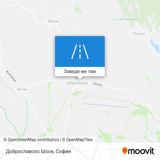 Доброславско Шосе карта