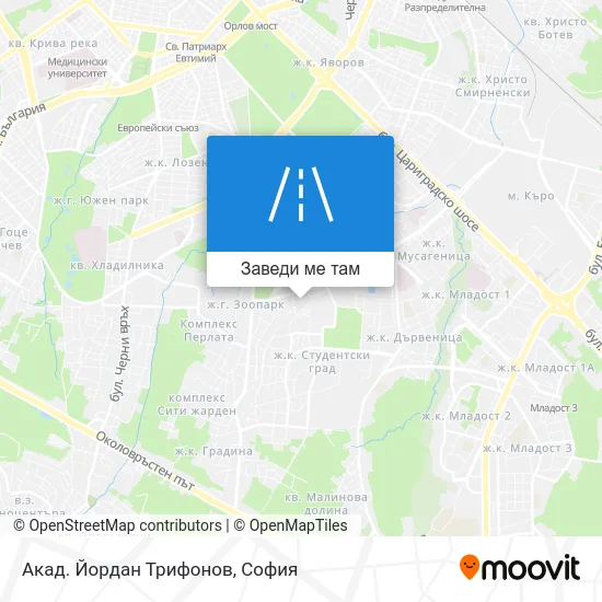 Акад. Йордан Трифонов карта