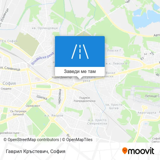 Гаврил Кръстевич карта