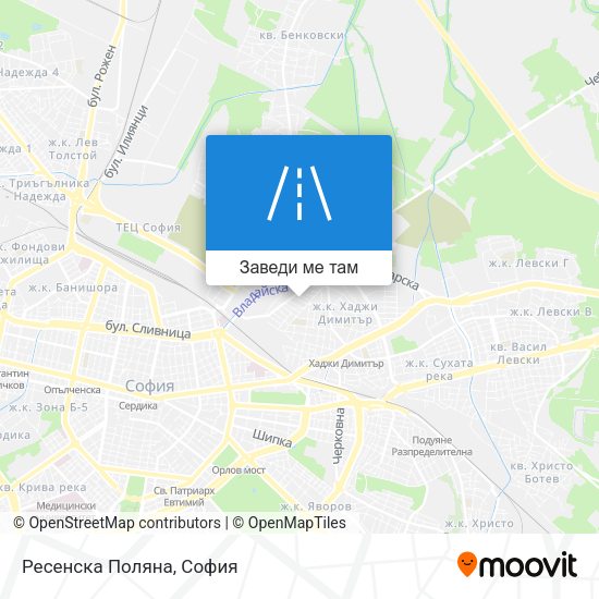 Ресенска Поляна карта