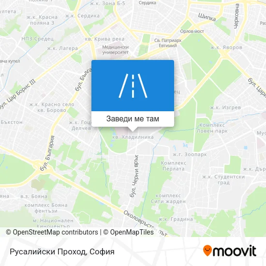 Русалийски Проход карта