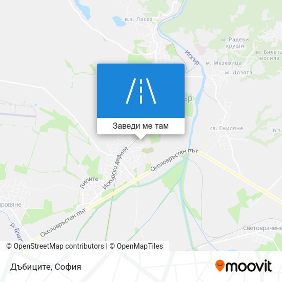 Дъбиците карта
