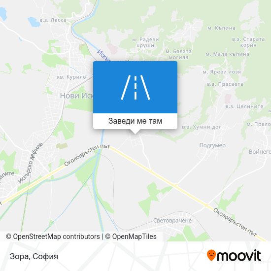 Зора карта