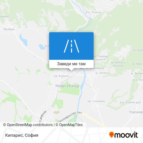 Кипарис карта