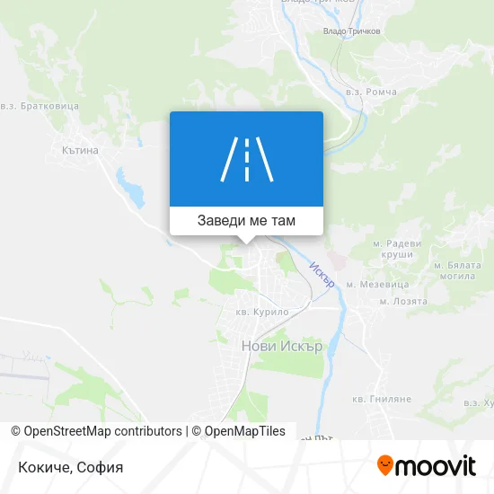 Кокиче карта