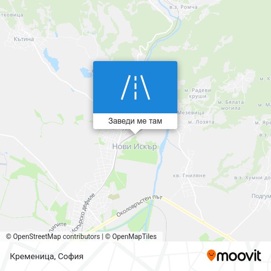 Кременица карта