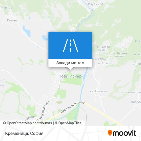 Кременица карта