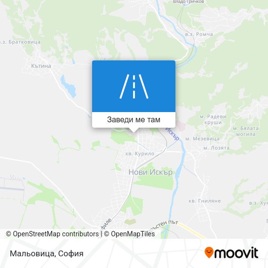 Мальовица карта