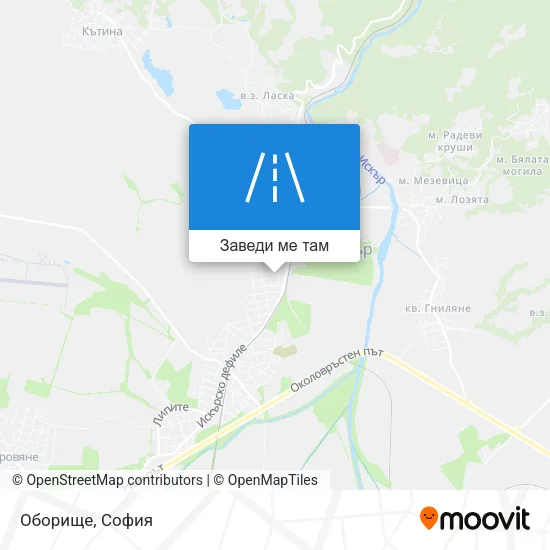 Оборище карта