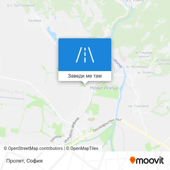 Пролет карта