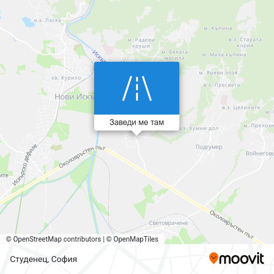 Студенец карта